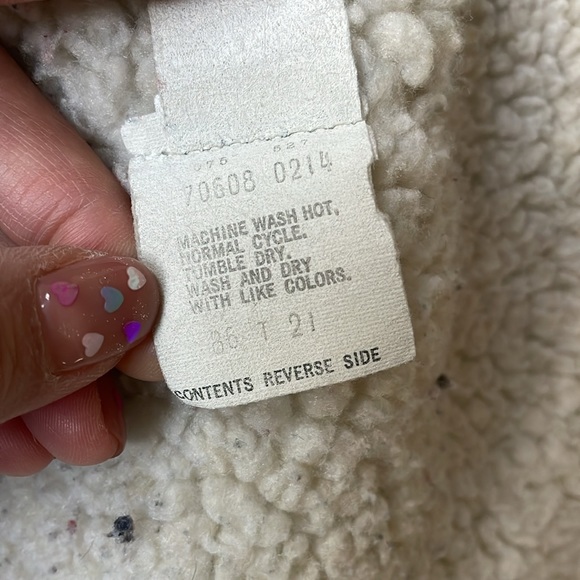 Levis vintage mens jean jacket Sherpa linied size XS made in USA - Picture 5 of 10